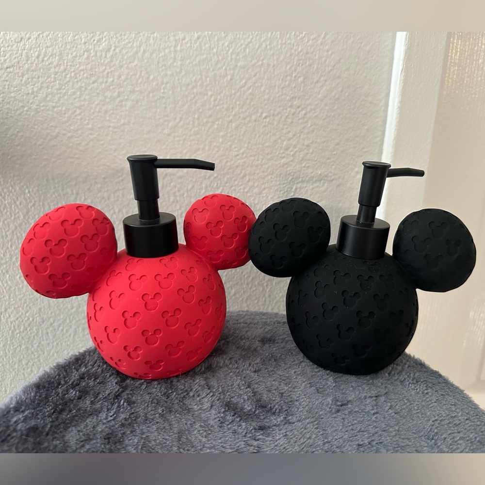 Black and red Mickey soap dispenser from tj maxx
